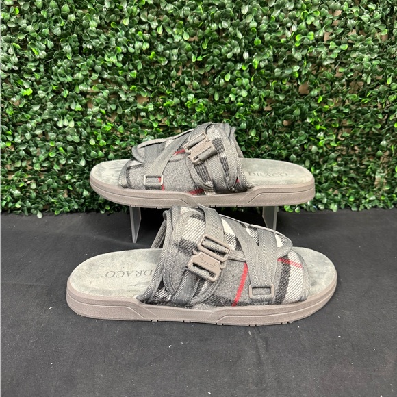 Draco Plaid Black Slides - M13-14